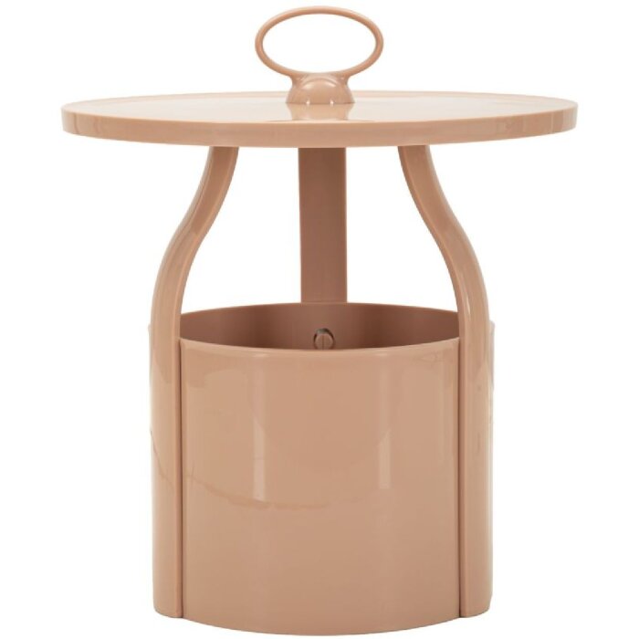 Mauro Ferretti Beistelltisch Iris Rosa Ø44x43 cm Kunststoff