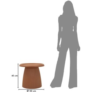 Mauro Ferretti Beistelltisch Geax Rot Ø50x45 cm Kunststoff