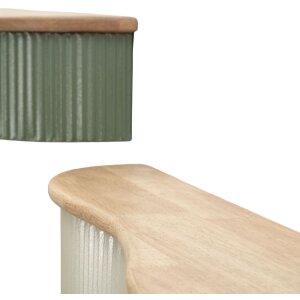 Набір стінних полиць Mauro Ferretti Frankfurt (2-частинний) з каучукового дерева та металу