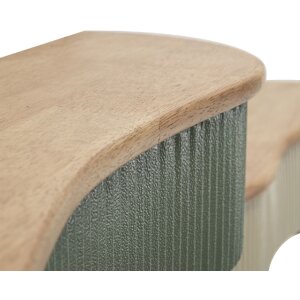 Набір стінних полиць Mauro Ferretti Frankfurt (2-частинний) з каучукового дерева та металу