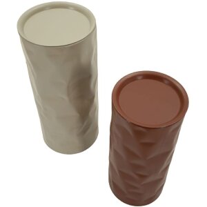 Mauro Ferretti Beistelltisch Set Norimberga Ø30x70 27x60 cm Metall