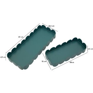 Набір декоративних металевих тарілок Saturno Ottanio Mauro Ferretti (2 шт.)