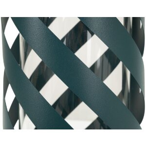 Ліхтар Mauro Ferretti Saturno Ottanio Twist Ø23x43 см, метал, скло