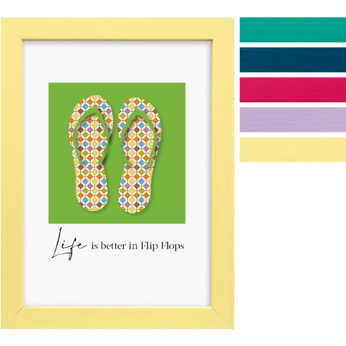 Фоторамка Goldbuch Lunaro — дерев’яна з плоским профілем, 3 розміри, з склом