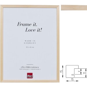 Деревяна рамка профільна 2490 натуральна з липи, 1,5 см