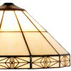 LumiLamp 5LL-3087 Абажур Tiffany Ø 32x16 см Бежевий скляний трикутник