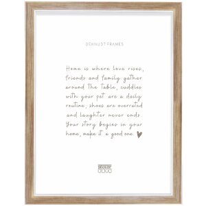 Фоторамка Deknudt S244 з полістиролу, деревяна фактура, чисте скло