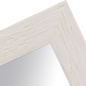 Зеркало на стіну MendeFrames H780 «Дом на березі» — білий та орех, різні розміри