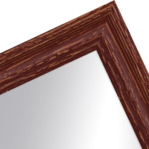 MendeFrames Wandspiegel H740 Shabby-Chic 30x90 cm braun