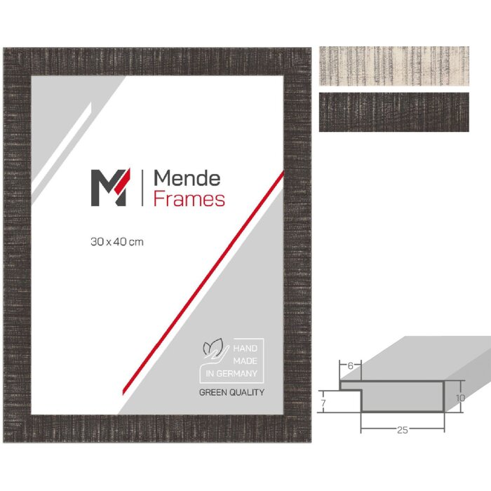 Фоторамка MendeFrames H710 у стилі шебі-чік з натурального дерева, коричневий / кремовий, 10x10–50x70 см