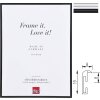 Ефект А1 — захисна алюмінієва рамка S1, чорна/срібляста, 13x18–70x100 см