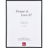 Пожежно-захисна алюмінієва рамка B1, чорна/срібляста, 13x18–70x100 см