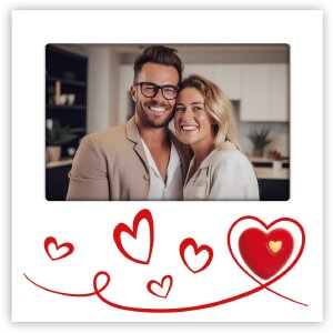 Фоторамка Roberta 10×15 см, білий деревяний рама з...