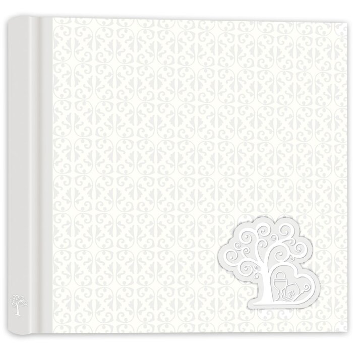 Фотоальбом для комуніції ZEP, 40 сторінок, 24×24 см, білий, книжковий формат