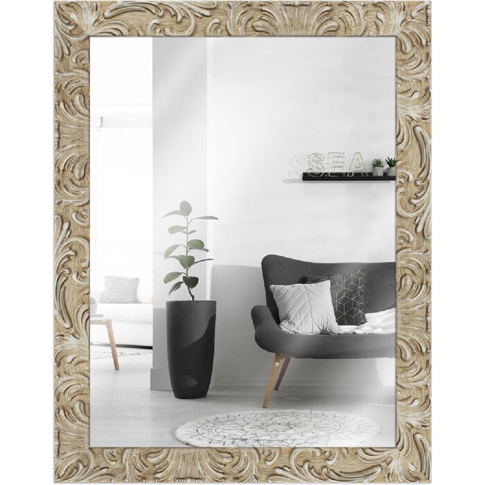 MendeFrames Wandspiegel H650 Barock 20x25 cm silber-hell