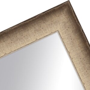 Вінтажне настінне дзеркало MendeFrames 70x100 см, мякого білого кольору