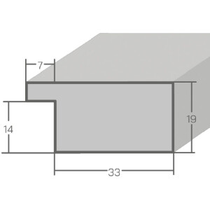 Фоторамка MendeFrames H610 вінтажна, сіра, 20x30 см, з музеєвим склом
