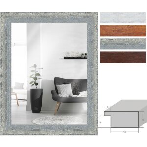 MendeFrames H610 Vintage Wandspiegel Massivholz in...