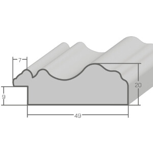 MendeFrames H550 Antik Bilderrahmen Massivholz Farbe Größe Glasart wählbar