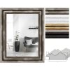 MendeFrames H550 Antik Wandspiegel Massivholz in Silber Gold Schwarz Weiß