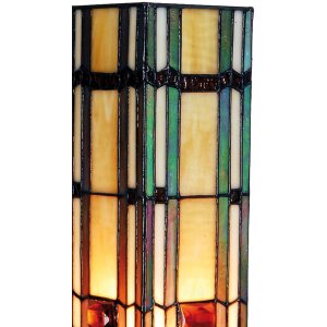 Цветной торшер Tiffany из стекла 12,5x35 см
