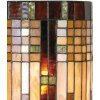 LumiLamp 5LL-9112 Настінний світильник Тіффані 20x11x36 см Бежево-коричневе скло півколо