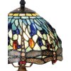 Напольный светильник Tiffany стрекоза разноцветная Ø 21x33 см