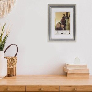 Деревянная рамка Henzo Artos 21x30 см серебро Рамка для документов DIN A4