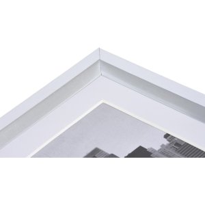 Пластикова рамка Henzo METALLICA срібляста 13x18 см з паспарту 9x13 см