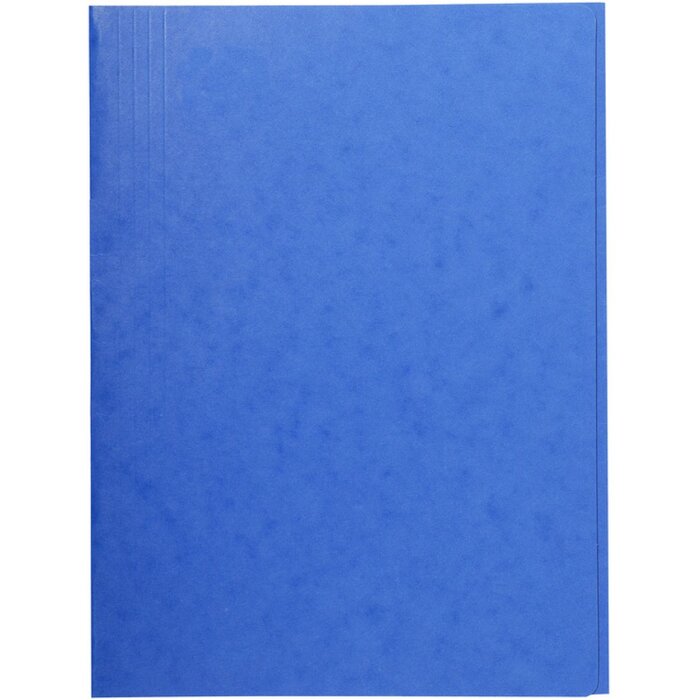 Exacompta 56407E Sammelmappe 3 Klappen A4 blau Manila-Karton 400g