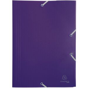 Exacompta 55918E Sammelmappe 3 Klappen Gummizug PP...
