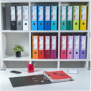 Папка PREMTOUCH PP с 2 кольцами, корешок 80 мм, DIN A4 extra wide Green