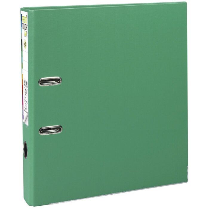 Папка PREMTOUCH PP с 2 кольцами, корешок 50 мм, DIN A4 extra wide Green