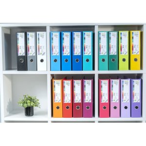 Папка PREMTOUCH PP з 2 кільцями, корінець 80 мм, надширокий DIN A4 світло-блакитний