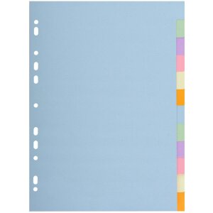 Register aus Recycling Karton 180g mit 12 Positionen...