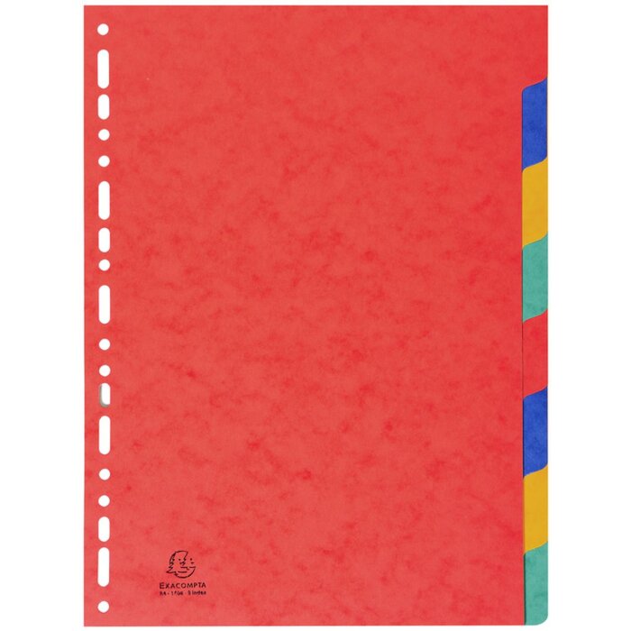 Exacompta 1408E Nature Future Register DIN A4 mit 8 Taben, naturfarben