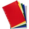 Exacompta Register DIN A4 6 farbige Taben Polypropylen 120µ Überbreite stabil