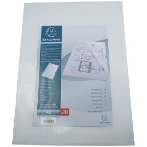 10 Stück Aktensichthüllen Format DIN A3 hoch...