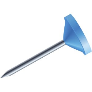 Flachkopfnadeln Ø 5 mm 100 Stück hellblau