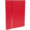 Exacompta Briefmarkenalbum 32 schwarze Seiten rot 16,5x22,5 cm