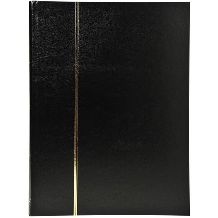 Exacompta Briefmarken Einsteckalbum 16 Seiten schwarz 22,5x30,5 cm