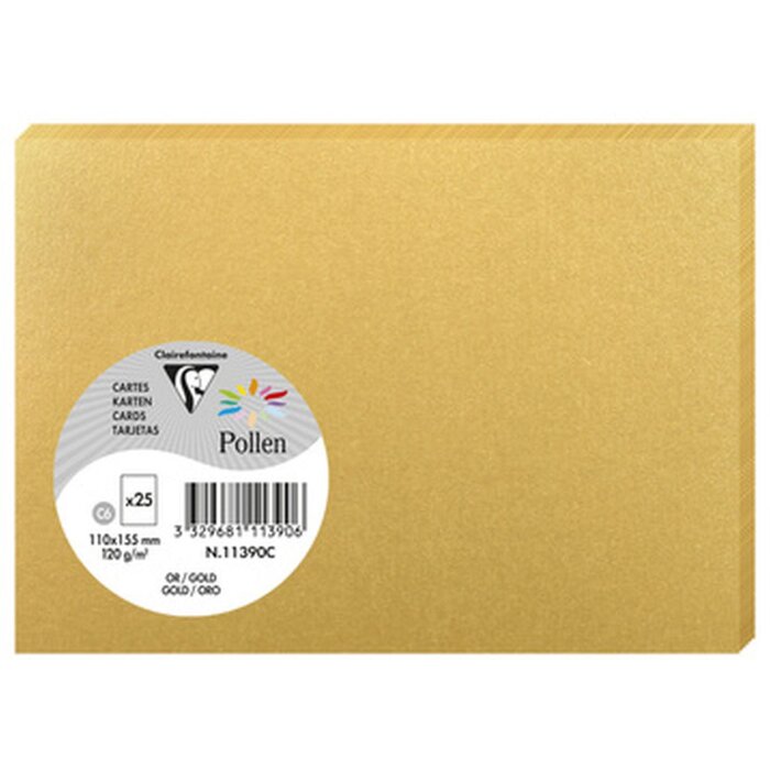 Clairefontaine Karte C6 Pollen 210g gold 25 Stück