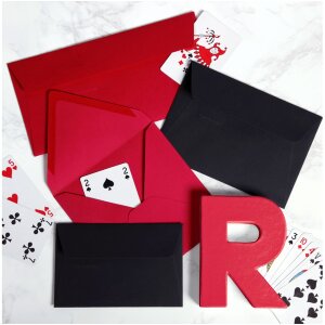 Clairefontaine Umschlag DL Pollen 120g Kirschrot 20 Stück