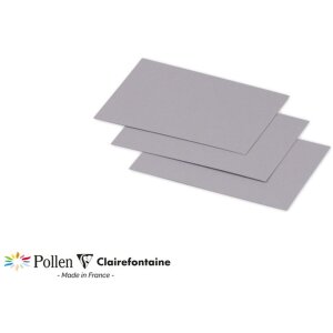 Pack 25 Karten Mini Pollen, 70x95mm, 210g Koalagrau