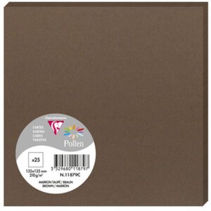 Упаковка 25 карток Пилок 135x135 мм коричневий