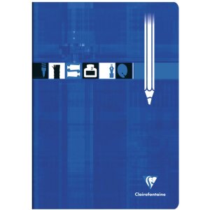 Clairefontaine 3160C Zeichenheft A4 blanco 16 Blatt blau...