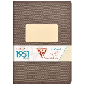 Clairefontaine 1951 Heft DIN A5 liniert Braun 48 Blatt...