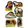 HERMA Decor Sticker 5443 Pferde Set 3 Bögen 9x16 cm für Basteln Geschenke