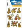 HERMA Schmucketiketten MAGIC Hasen Papier geprägt 9 x 16,3 cm
