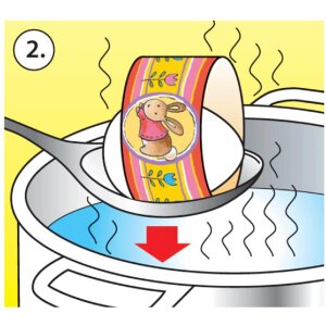 HERMA Bunte Zauberfolie Ostereier-Dekoration 6 Motive einfache Anwendung